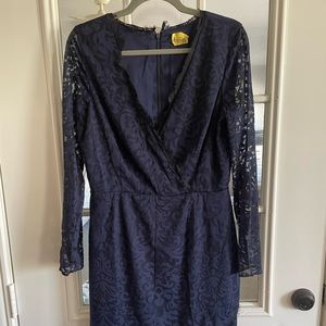 Gianni Bini lace faux wrap dress size 10